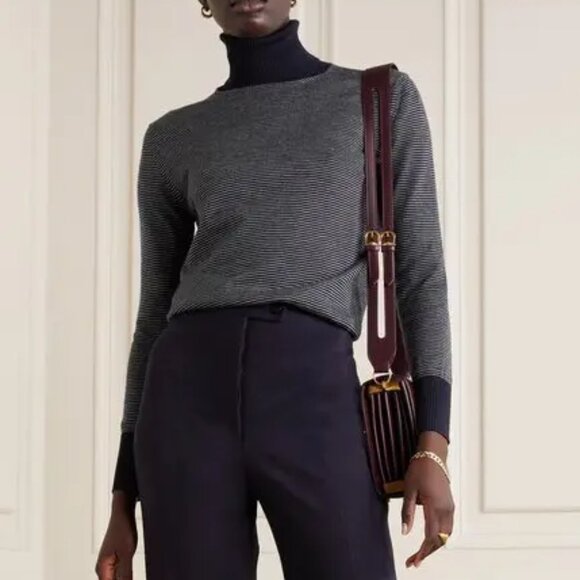 Giuliva Heritage Sweaters - NWOT Giuliva Heritage Domitilla Striped Wool Turtleneck Sweater